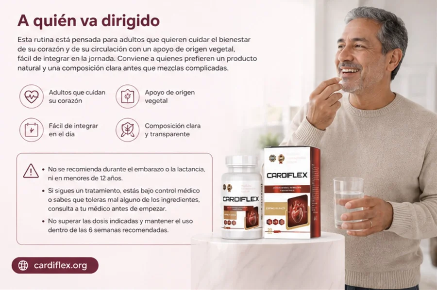 Cardiflex — a quién va dirigido el apoyo cardiovascular