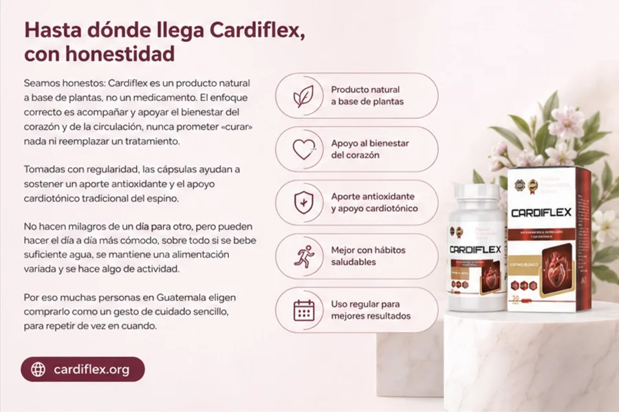 Cardiflex — qué se puede esperar de las cápsulas de espino blanco