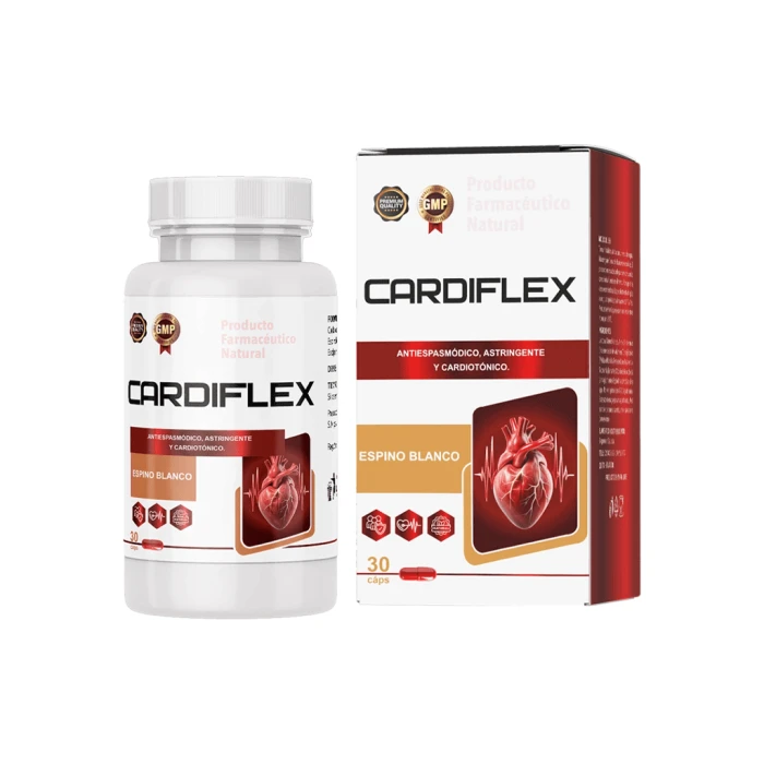 Cardiflex cápsulas de espino blanco para el bienestar cardiovascular en Guatemala